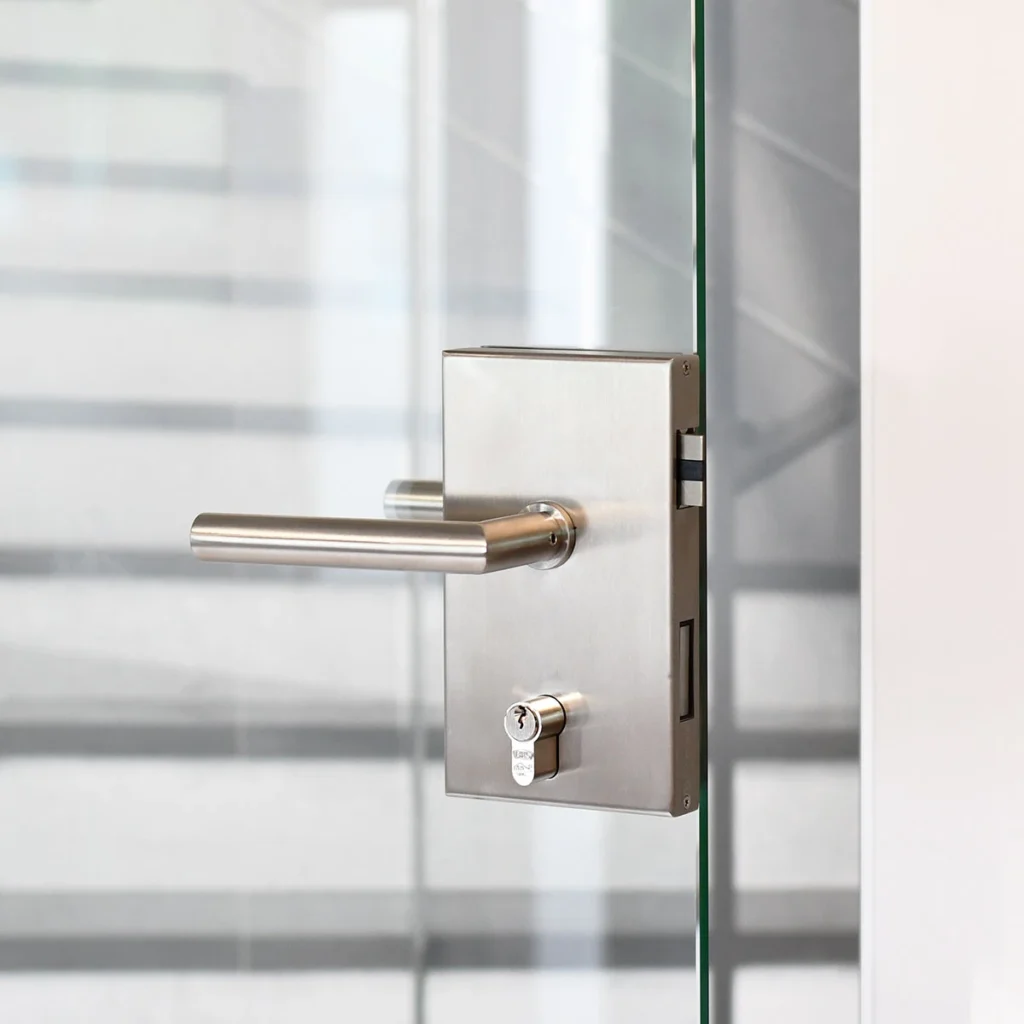 Glass door fittings