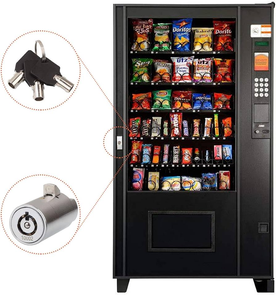 High security vending machine tubular locks