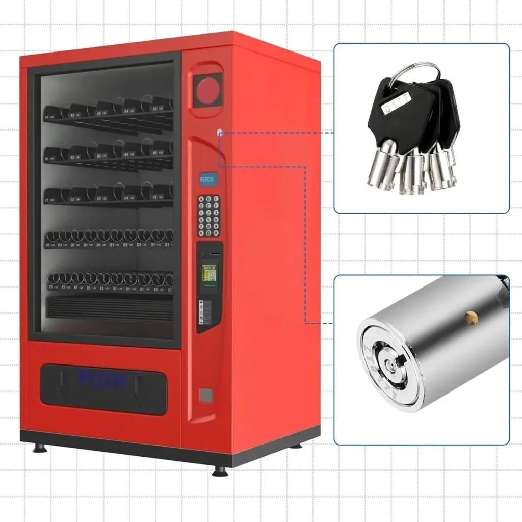 Premium vending machine security locks