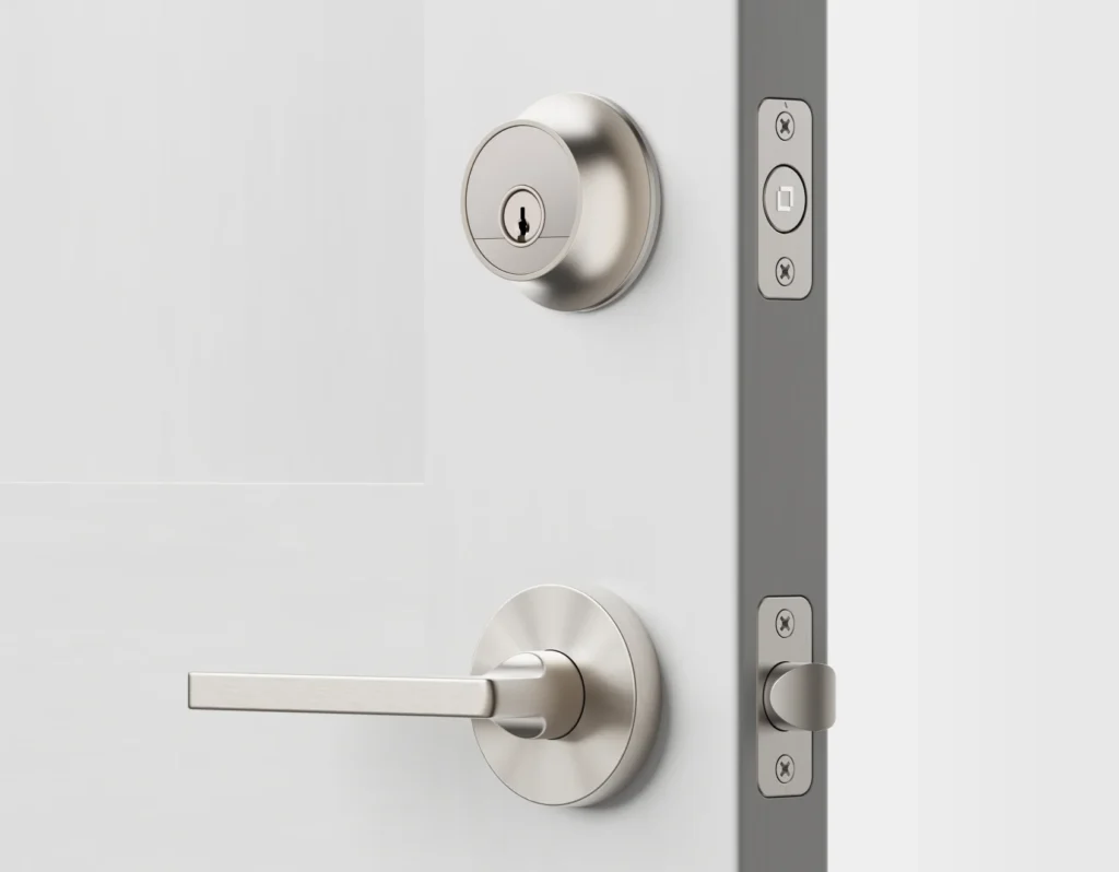 Pro Baldwin Door Lever Nickel
